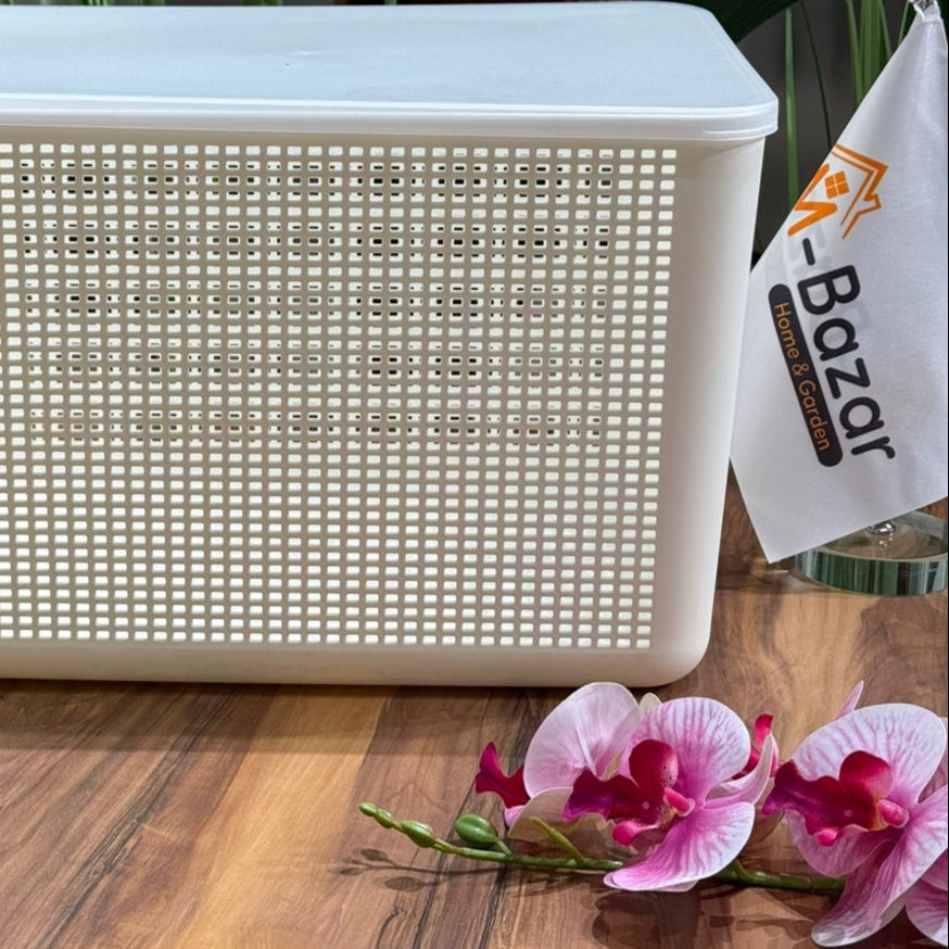 Modern Multi-Purpose Storage Basket With Cover