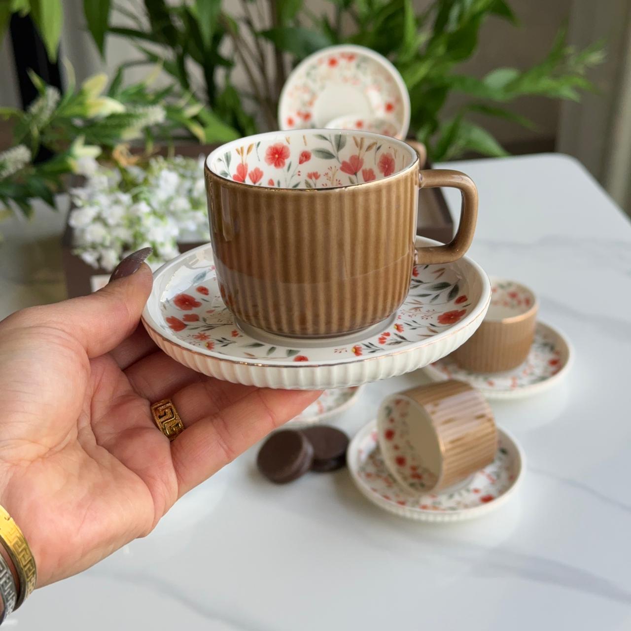 Elegance Design Coffee Cup & Saucer Set