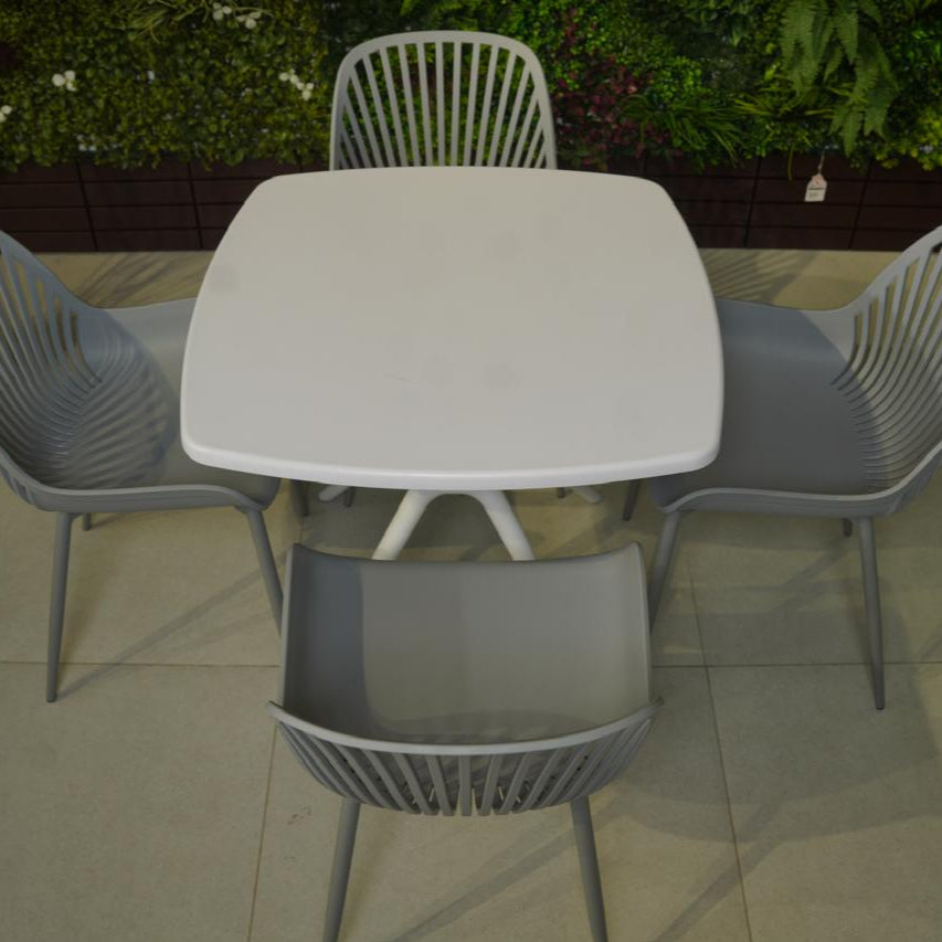 Daniela Chair & Durable Square Table Outdoor Furniture Set