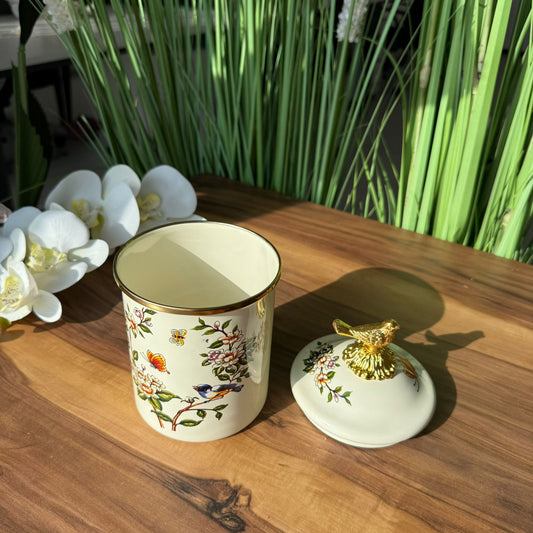 Botanic Garden Bird-Top Jar