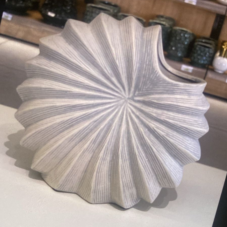 Ocean Wave Textured Vase