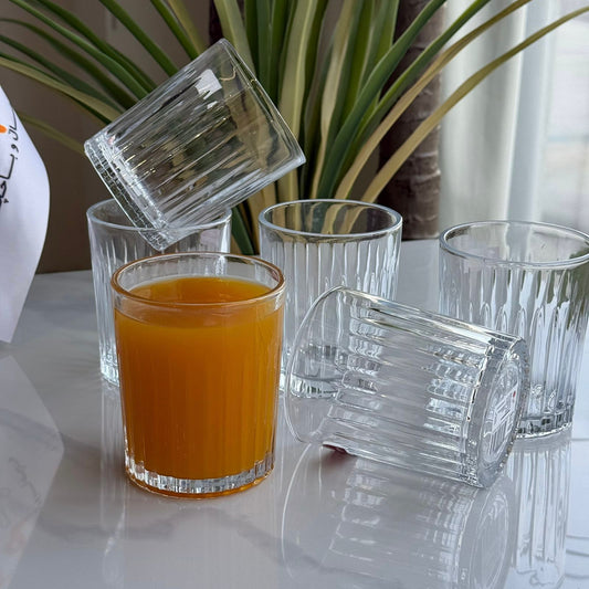 سێت پەرداخی شووشەی مۆدێرن