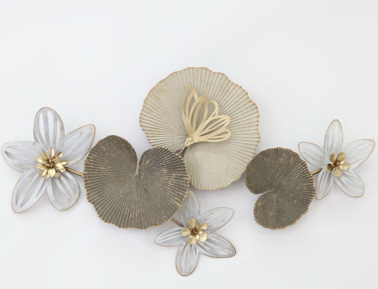 Modern Metal Floral Wall Decor
