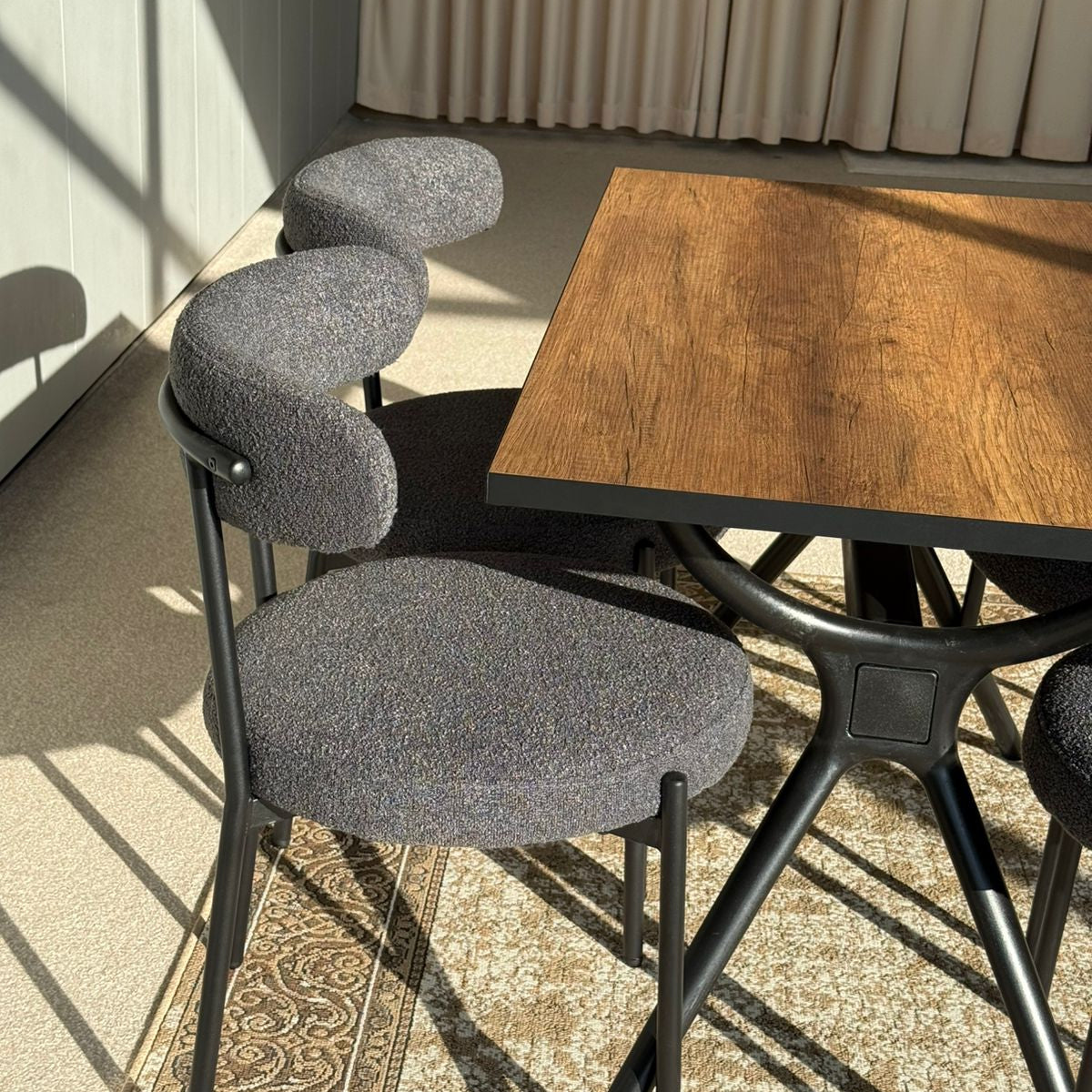 Milo Table & Tina Chairs - Modern Dining Set