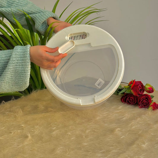 Round Plastic Food Container with Vent Lid