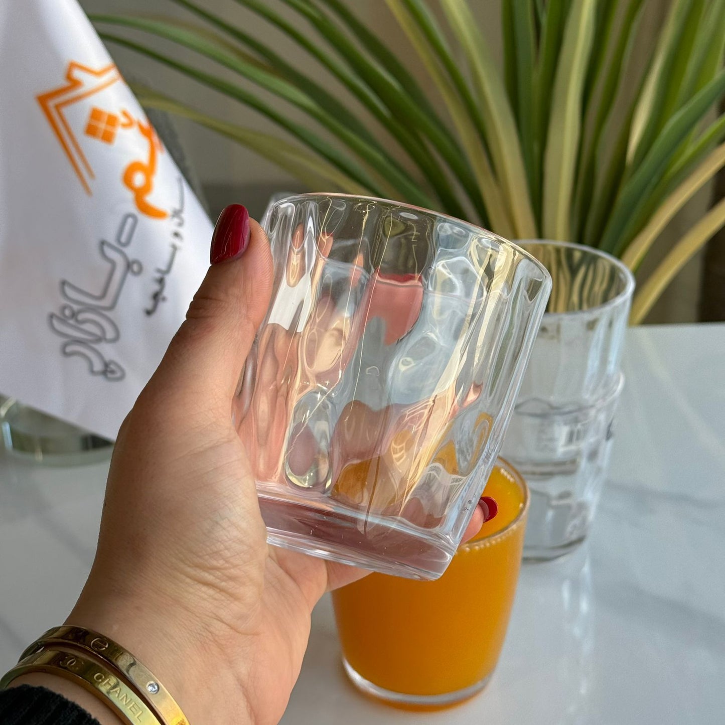 سێت پەرداخی شووشەی شیک و بەهێز