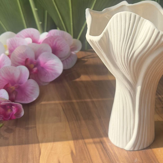 Lily Bloom Ceramic Vase
