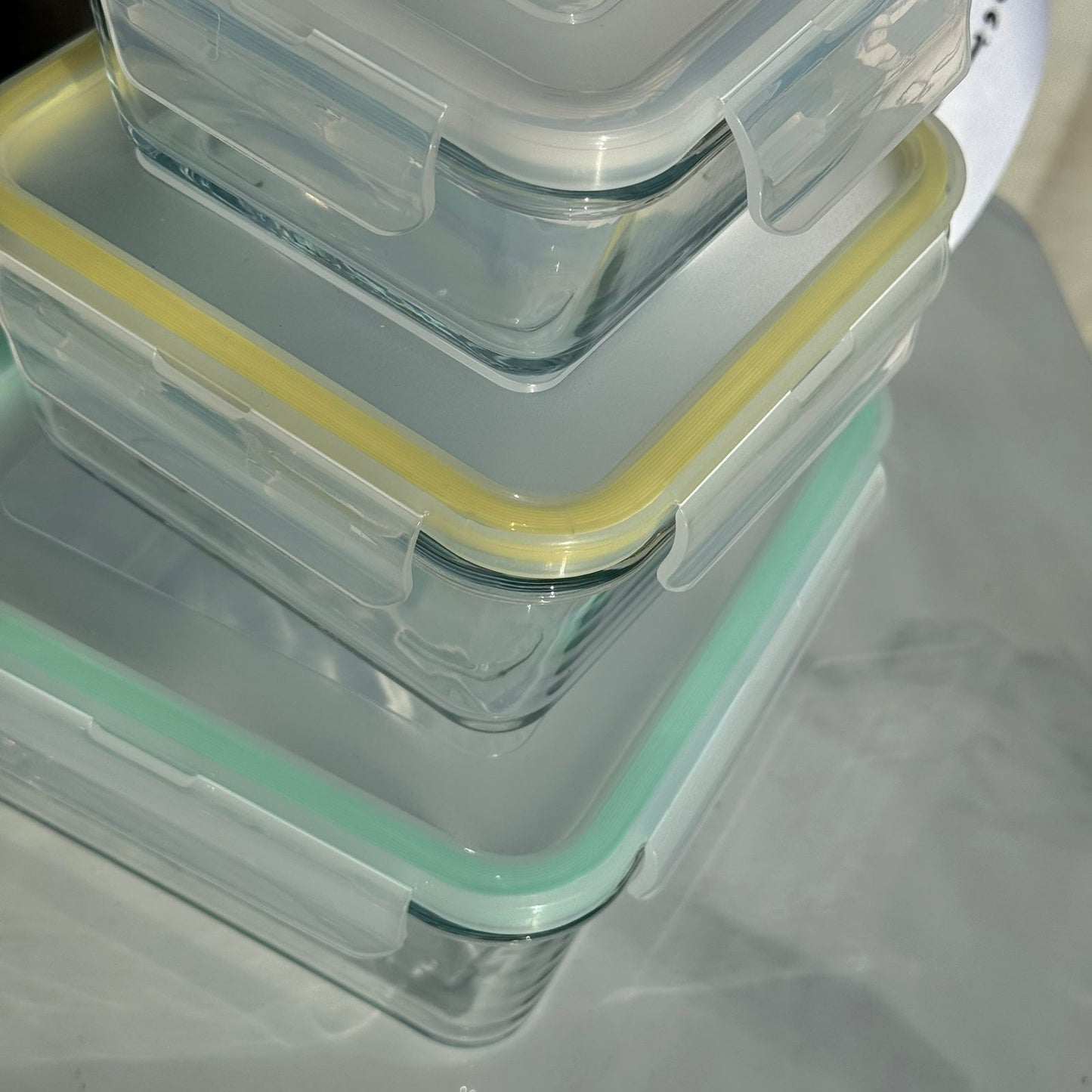 Modern Airtight Glass Food Storage Box Set with Lids