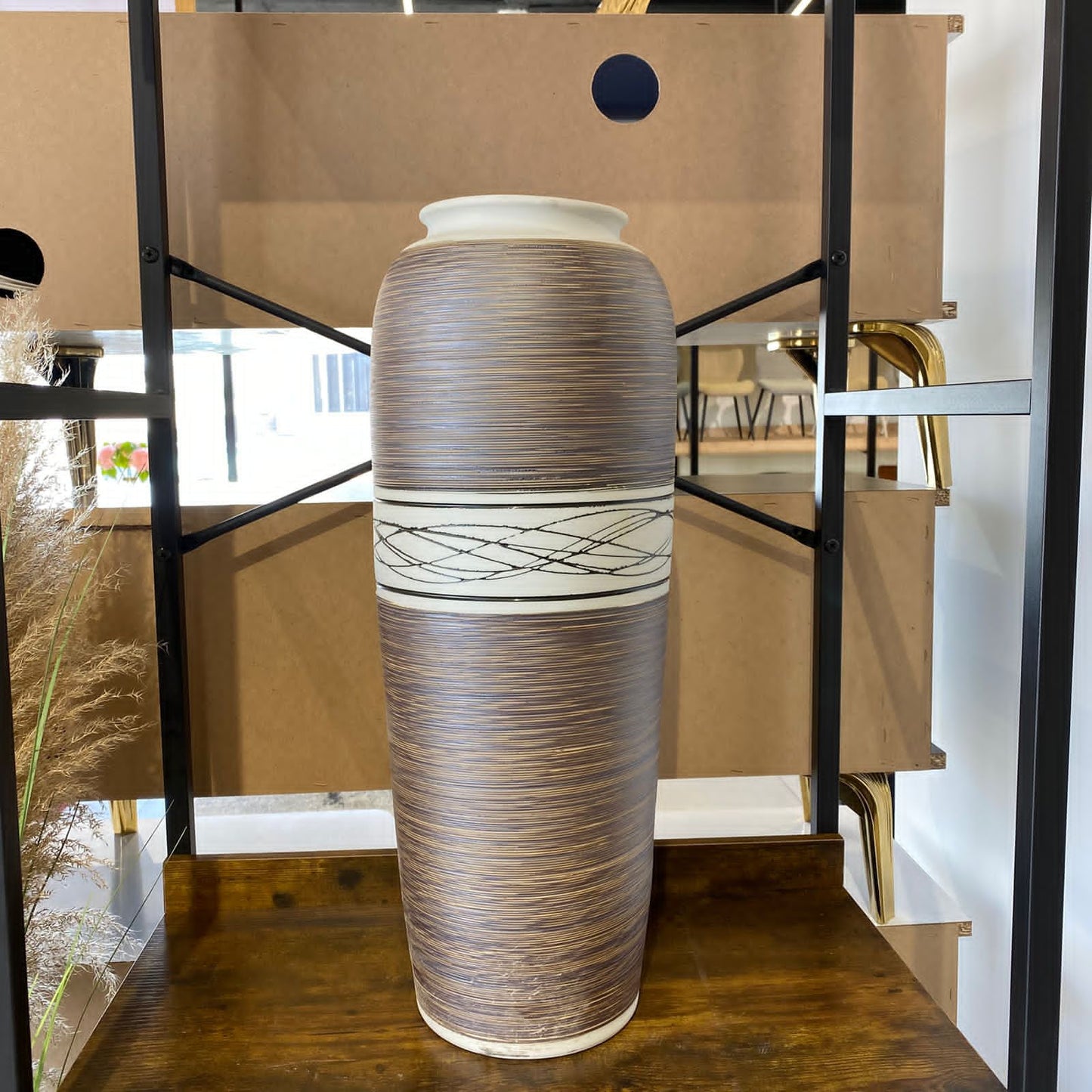 طين منسوج - مزهرية فاخرة مصنوعة يدويًا