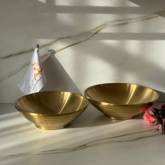 2 Sized - Elegant Stainless Steel Serving Bowl