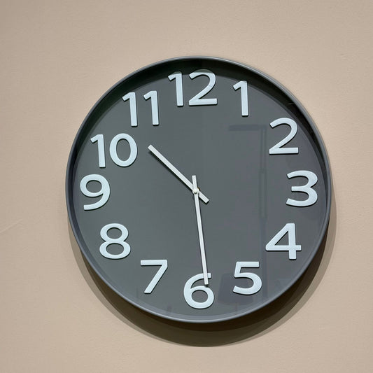 Round Wall Clock With Large Numbers