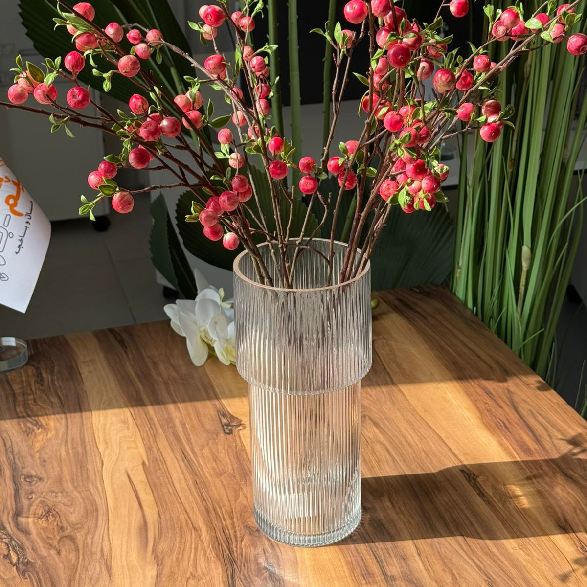 Modern Crest Clear Glass Vases