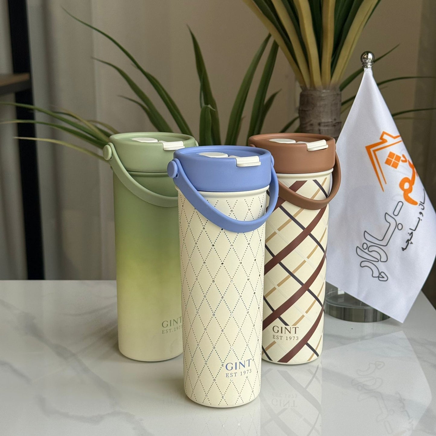 Modern Double-Wall Stainless Steel Tumbler with Straw Lid – Large Travel Mug