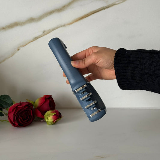 4-Stage Manual Knife Sharpener with Ergonomic Handle