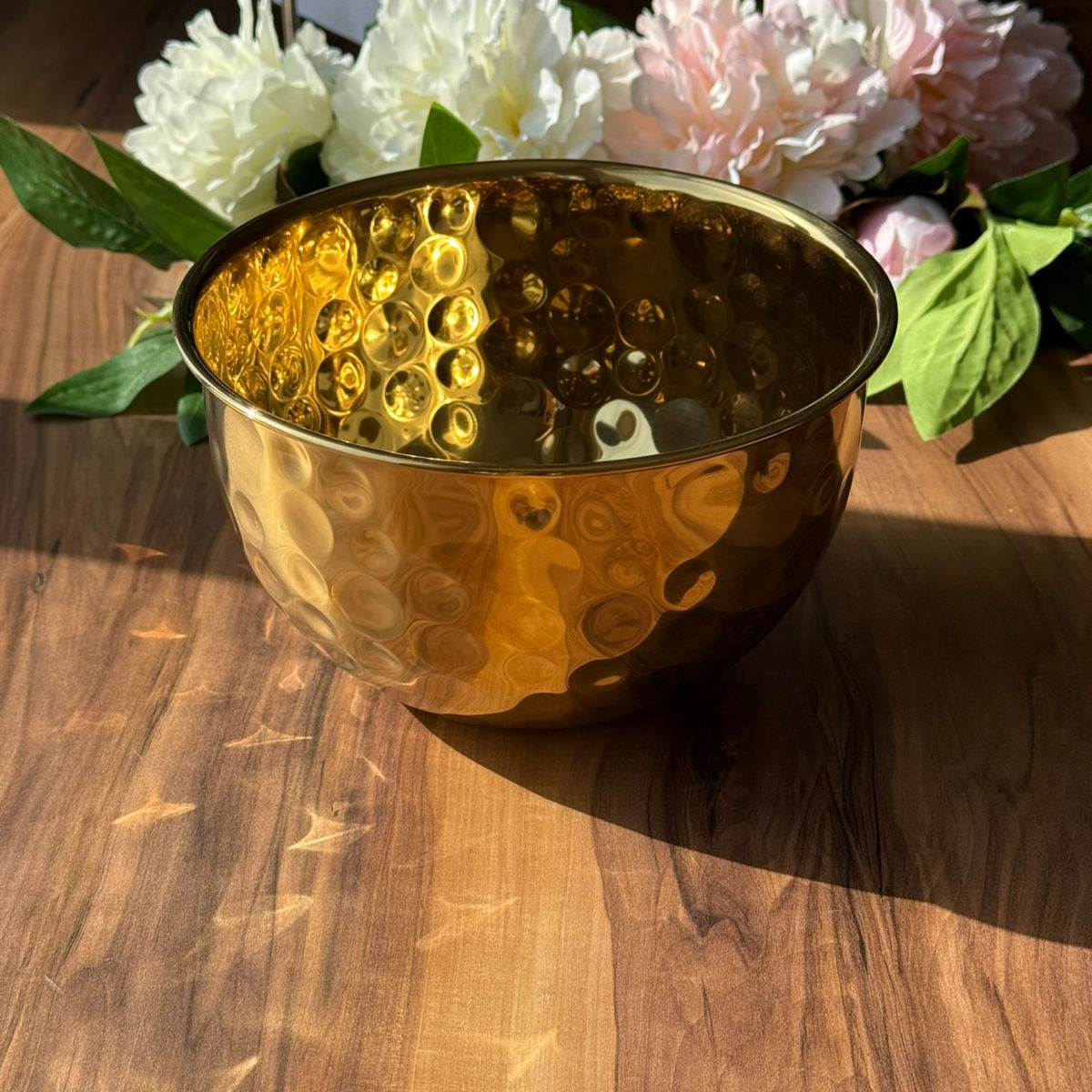 Golden Aura Hammered Bowl