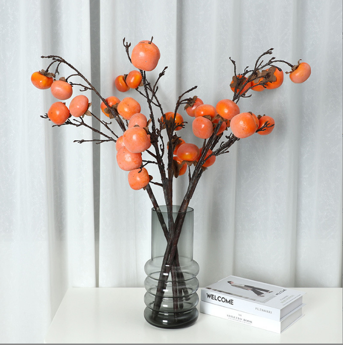 Fruit Flat Persimmon Branch - False Fruit