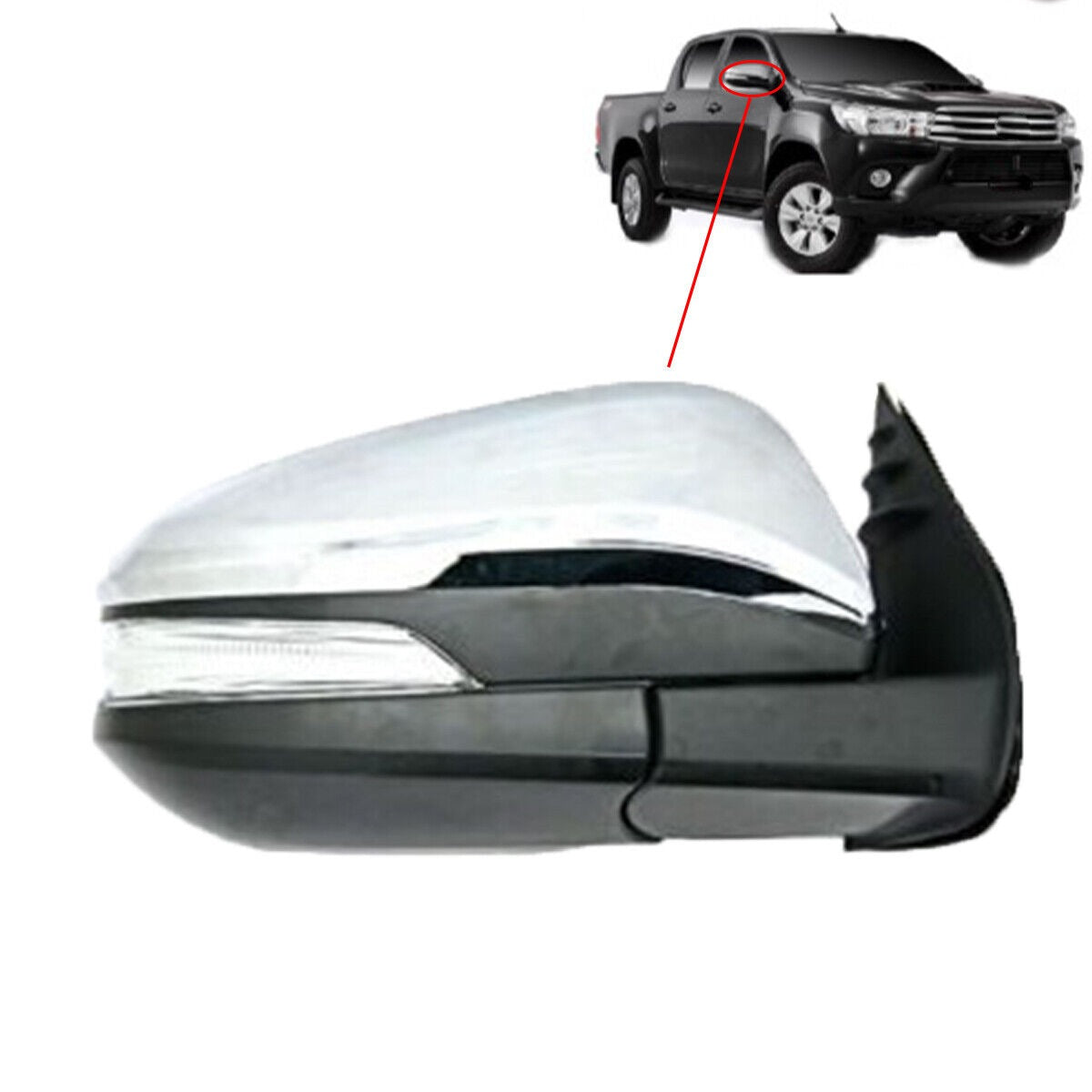 مرآة جانبية تويوتا هايلكس 2016-2022