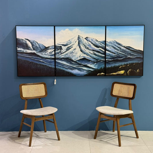 منظر طبيعي للجبل الثلجي – مجموعة لوحات فنية جدارية حديثة (3 قطع)