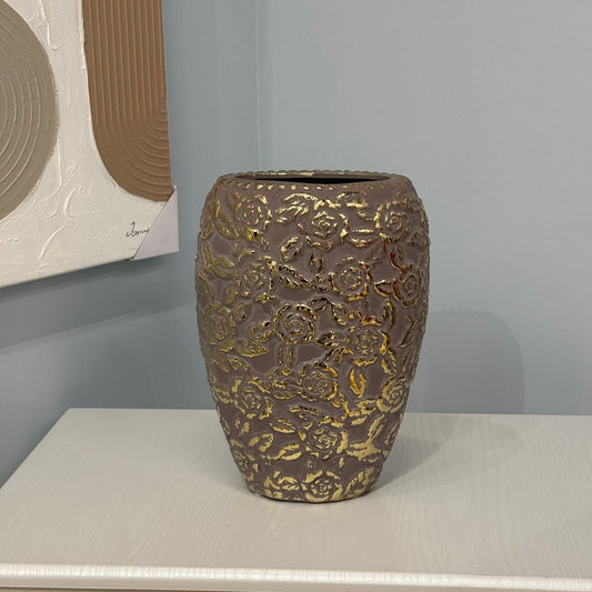 Golden Floral Luxury Vase Collection