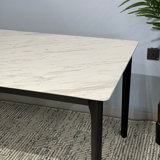 YANICE MARBLE - طاولة طعام خشبية حديثة