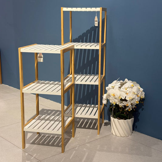 Modern Bamboo Multi-Tier Organizer Shelf – Stylish Storage Rack