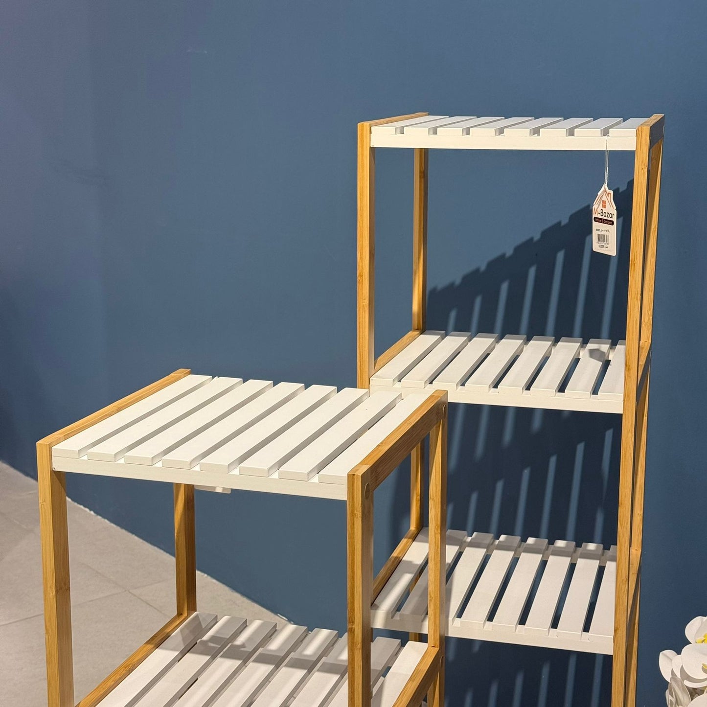Modern Bamboo Multi-Tier Organizer Shelf – Stylish Storage Rack