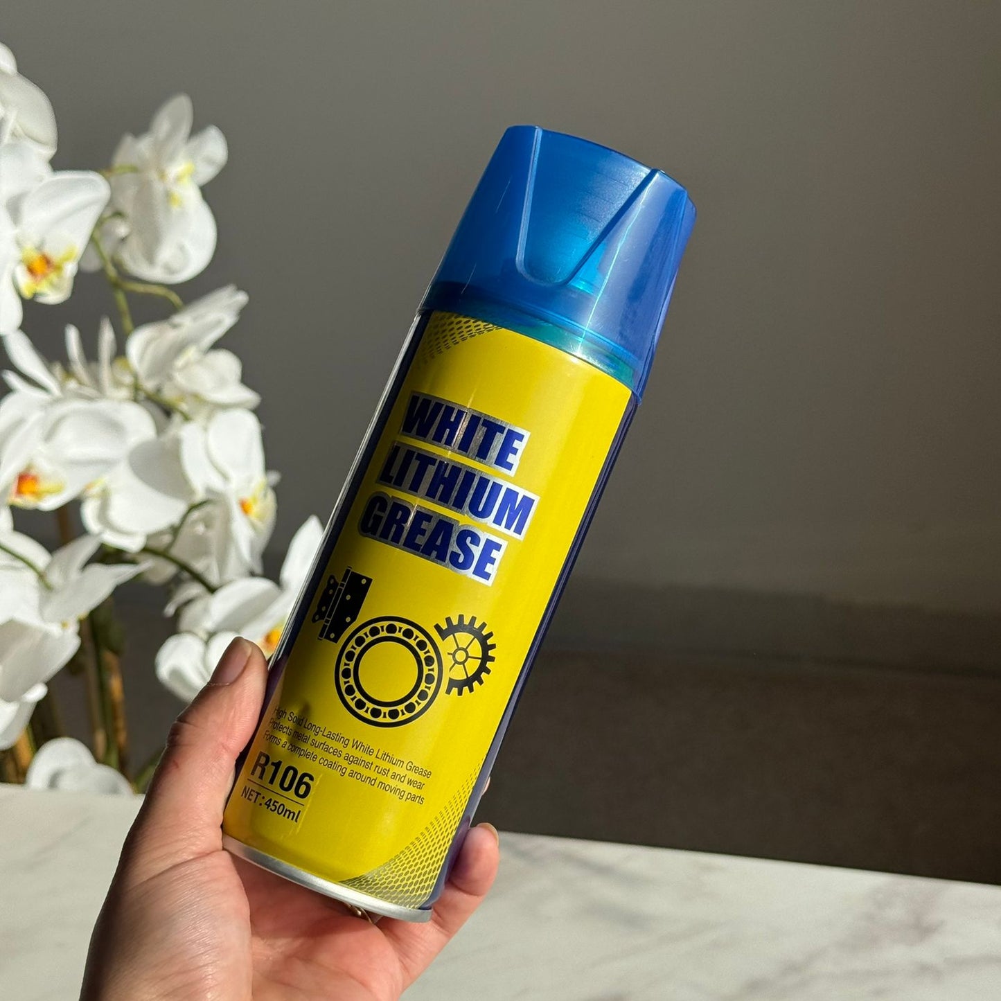White Lithium Grease Spray & Chain Lube Spray