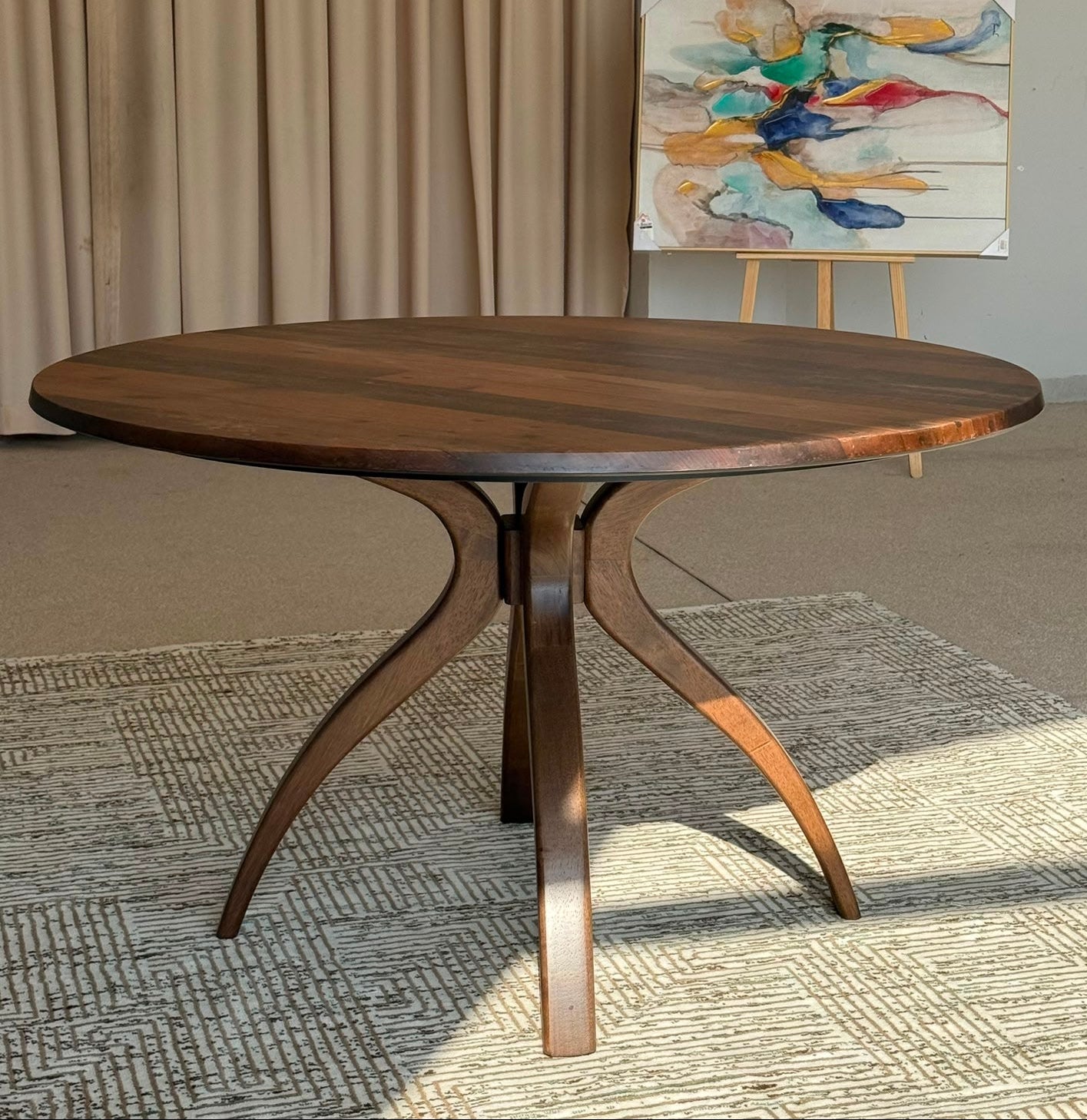 NOEL - Modern Round Wooden Dining Table