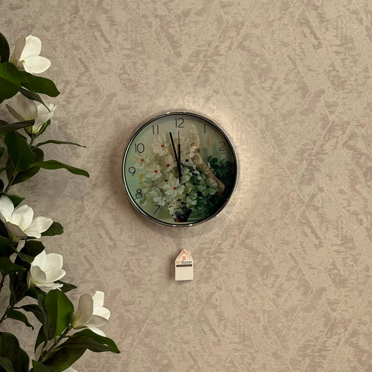 Luxury Floral Wall Clock