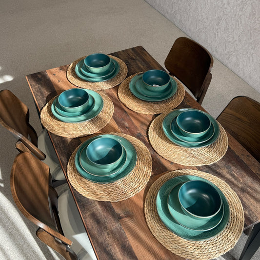 Vintage Ceramic Dinnerware Set - 18 PCS