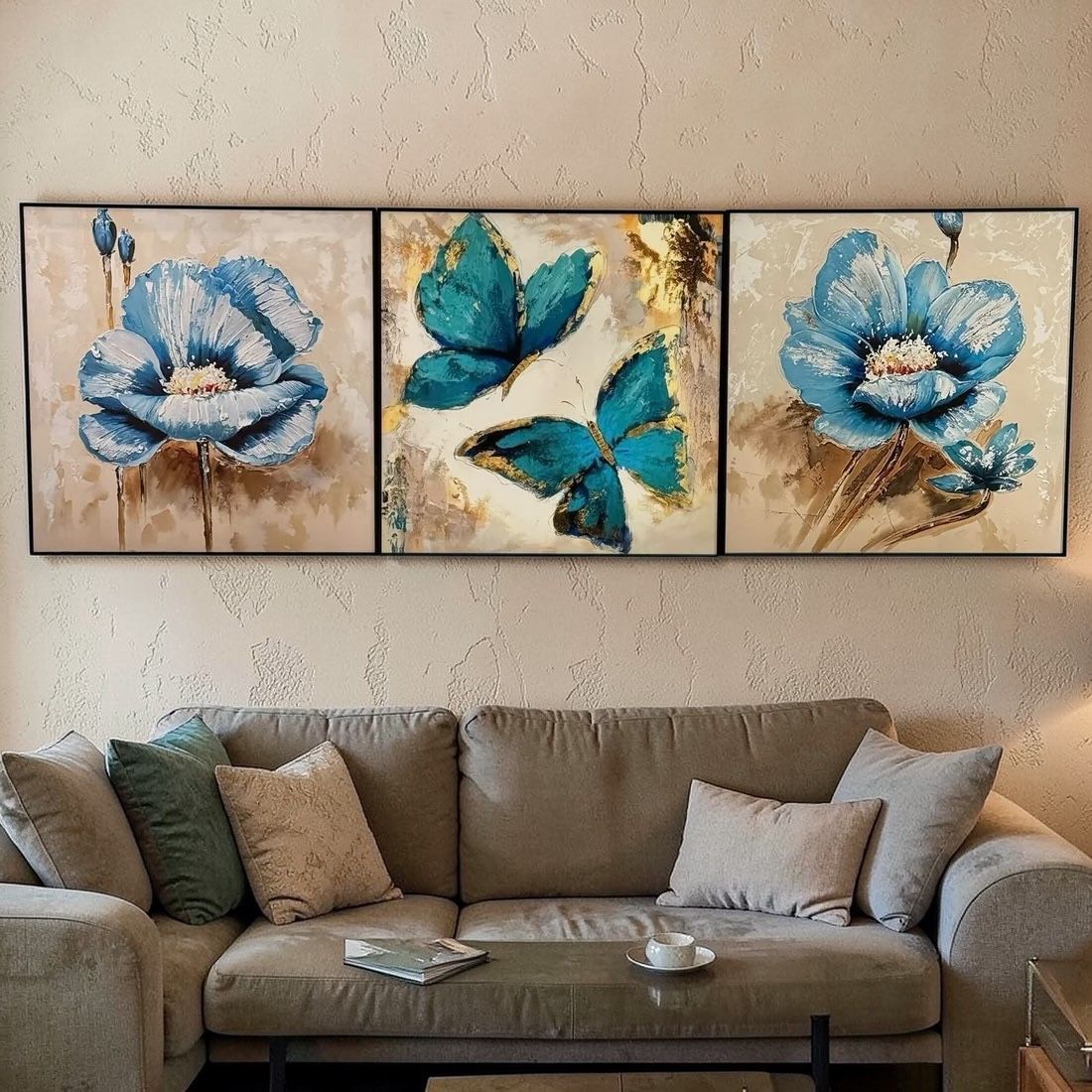 مجموعة لوحات جدارية فاخرة (3 قطع)