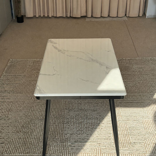 Luxury Marble-Look Porcelain Dining Table