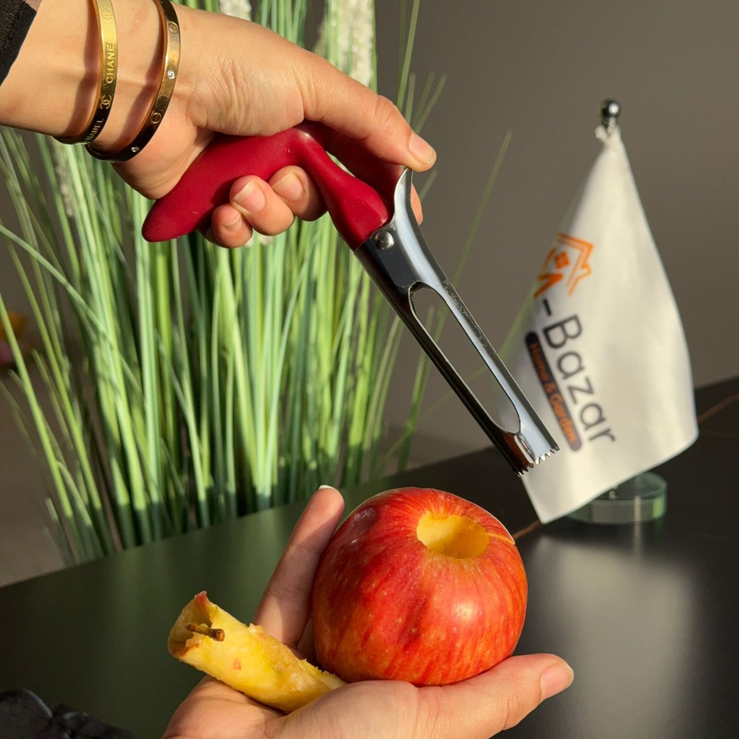 Ergonomic Fruit Peeler & Corer