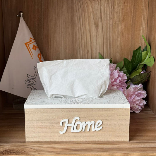 Elegant Wooden Tissue Box Cover