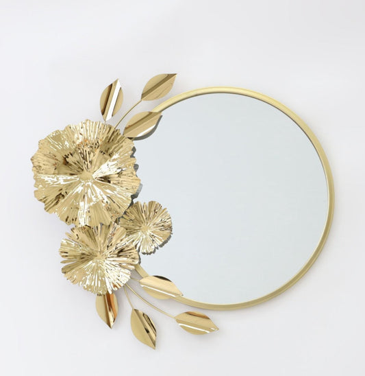 SMB0086 24 Golden Rim Wall Mirror & Decoration