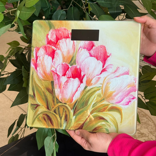 Elegant Multi-Color Glass Digital Scale