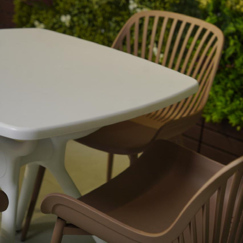 Daniela Chair & Durable Square Table Outdoor Furniture Set