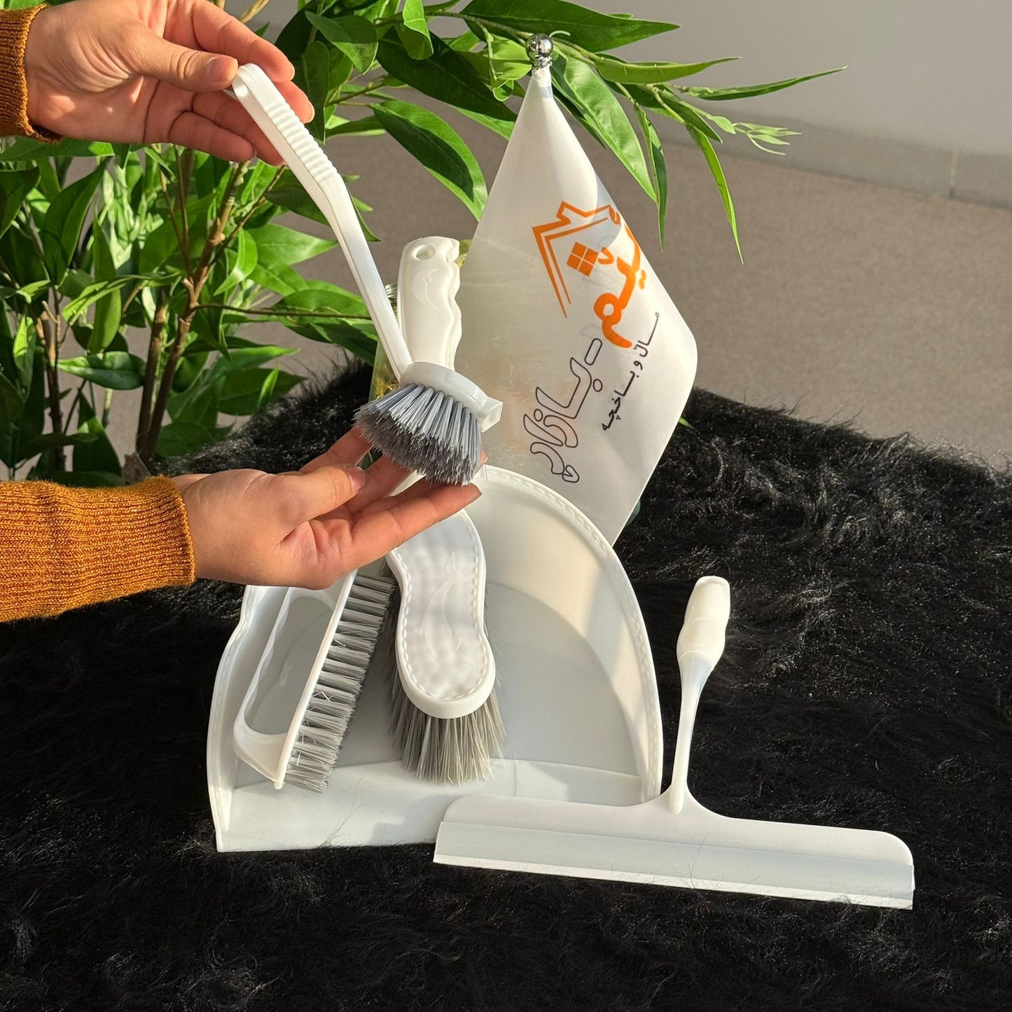 All-in-One Dustpan and Brush Set
