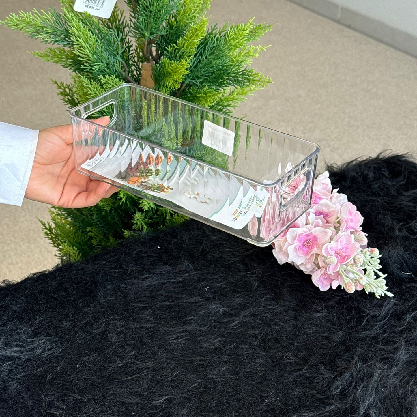 صندوق تخزين متعدد الأغراض شفاف