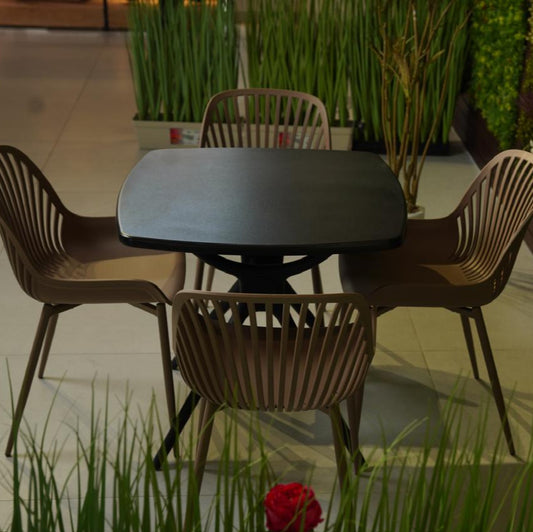 Daniela Chair & Durable Square Table Outdoor Furniture Set