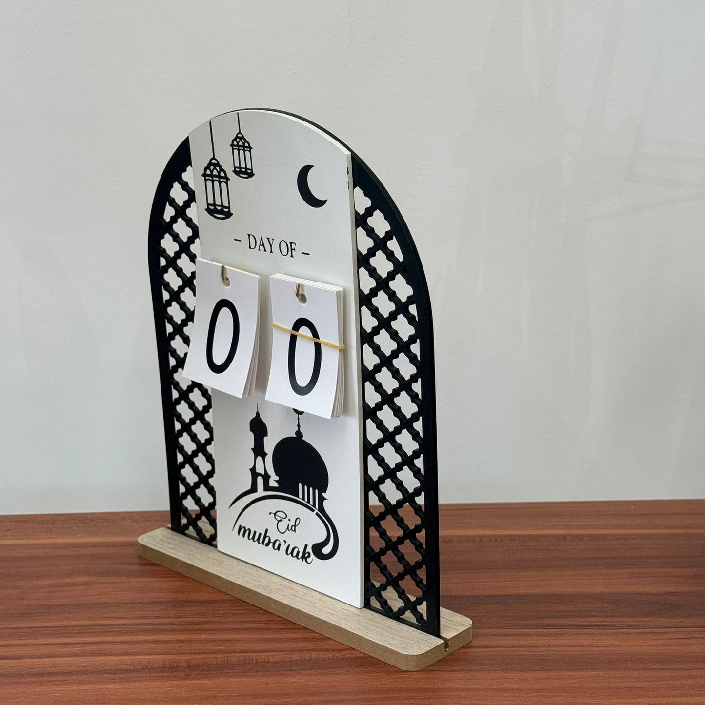 Ramadan Wooden Tabletop Calendar Decoration