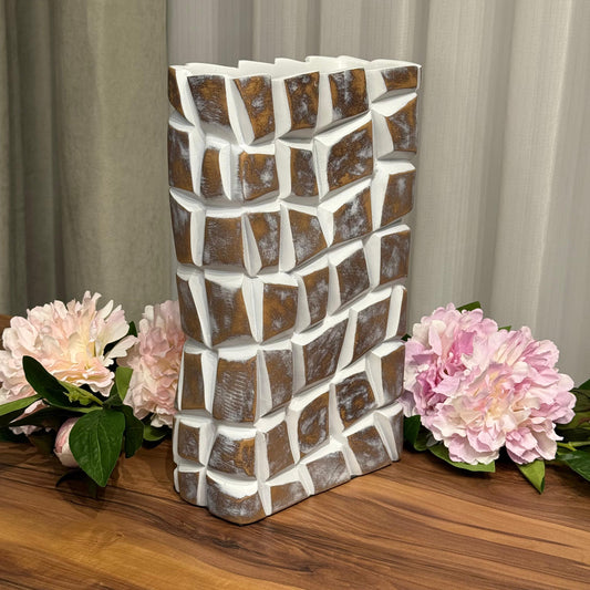 Imperial Grid Decorative Vase