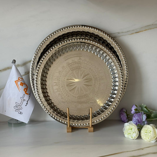 Elegant Metal Serving Tray (Gold / Silver / Bronze)