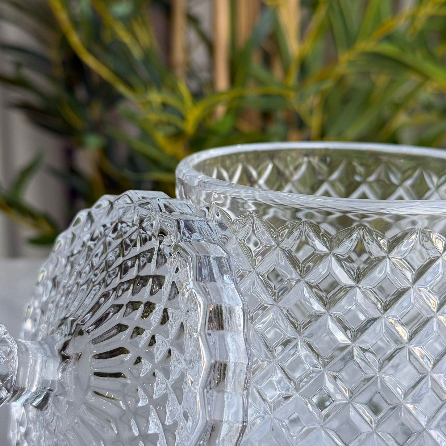 Storage Organizer Jar Glass with Lid