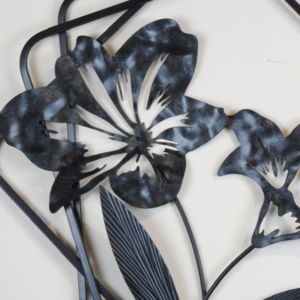 Elegant Black Metal Wall Art Decor