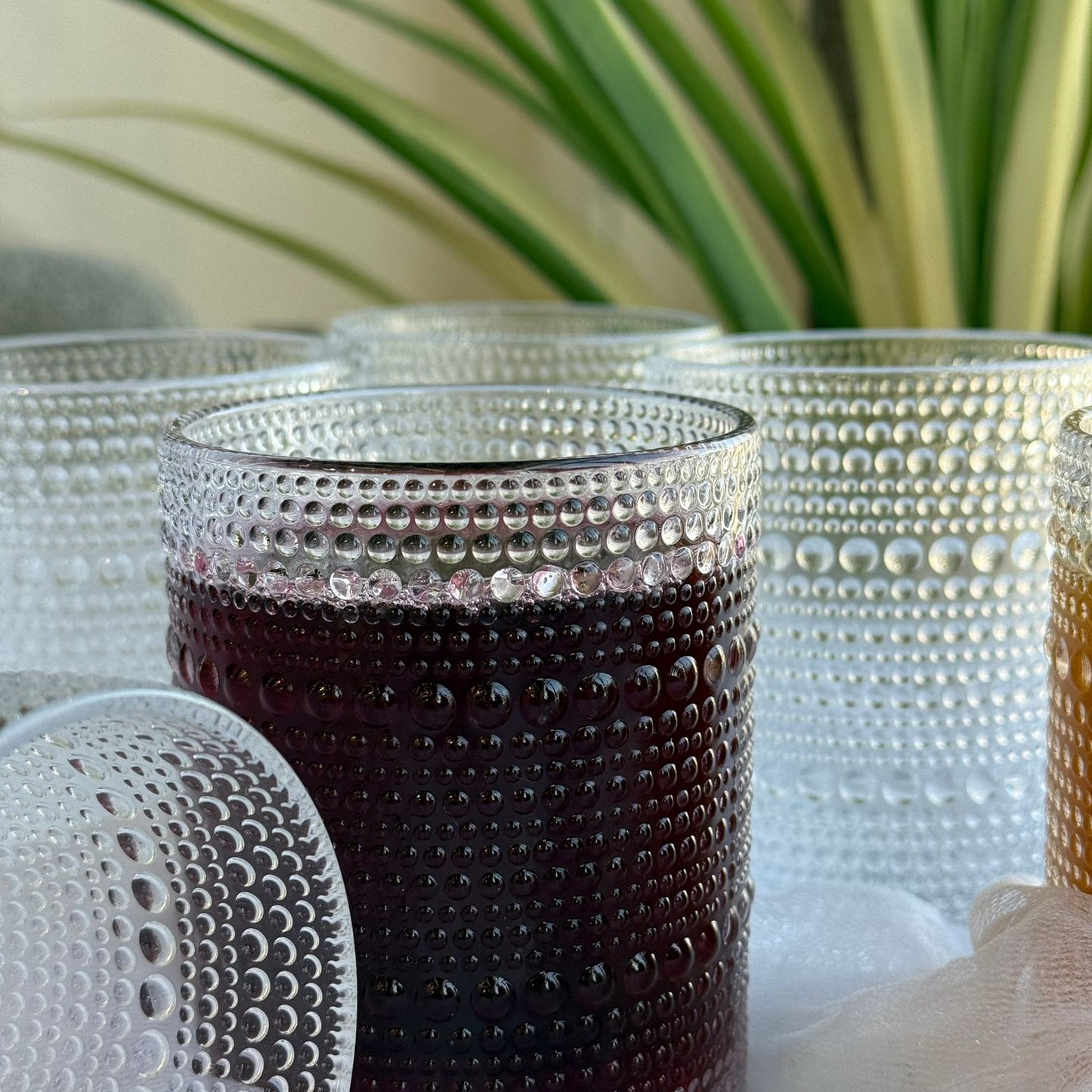 سێت پەرداخی شووشەیی مۆدێرن