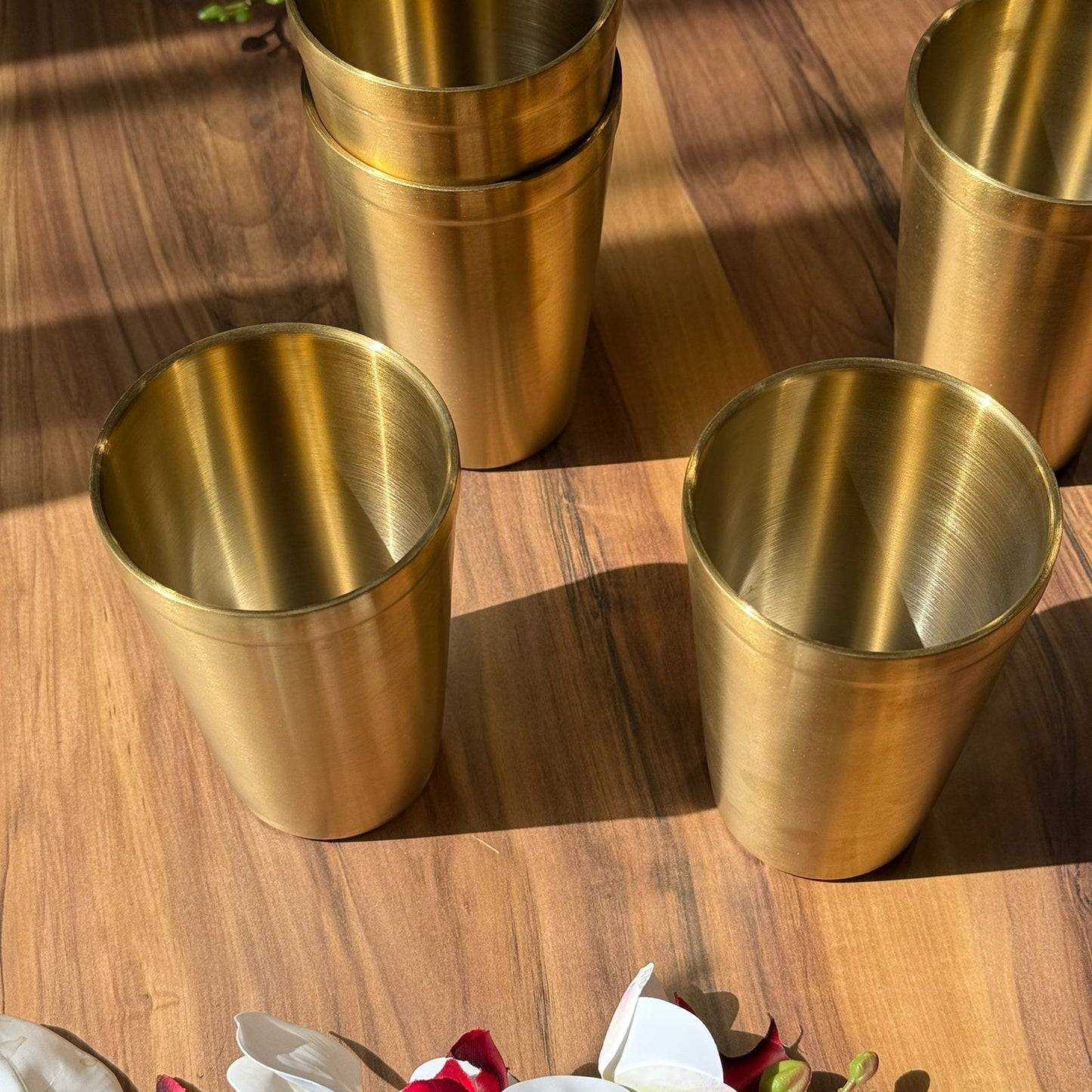 Luxe Gold Stainless Steel Drinking Glass