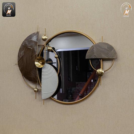 Round Cluster Metal Wall Decor & Mirror