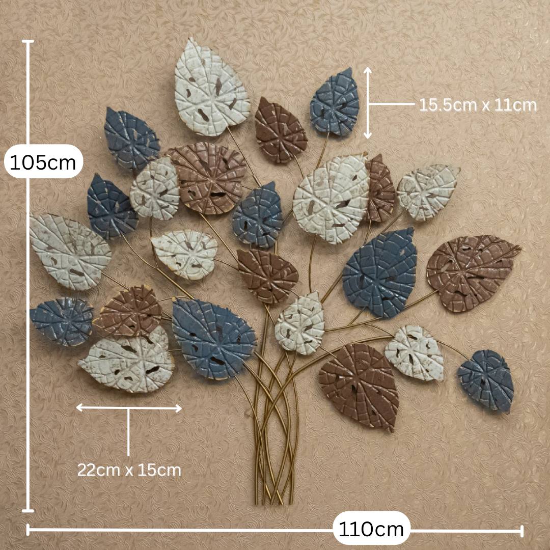 Birch Leaf Metal Wall Decor