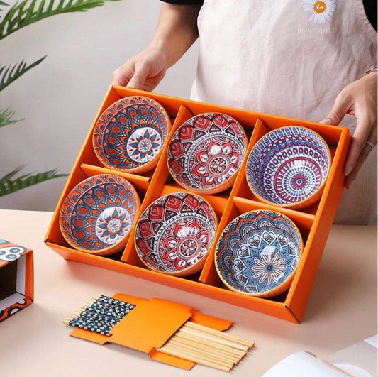 Ceramic Boho Style Bowl Set